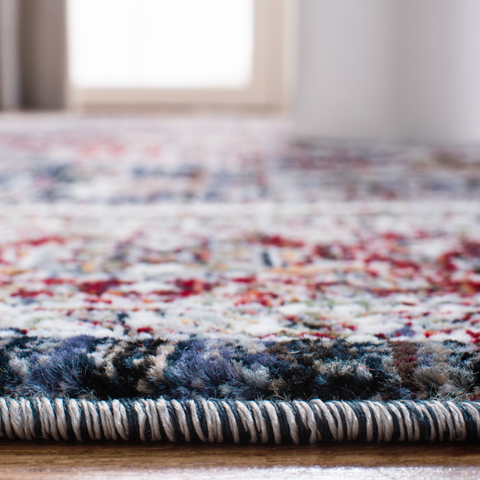 Astoria Grand Medau Performance Navy/Dark Red Rug & Reviews Wayfair